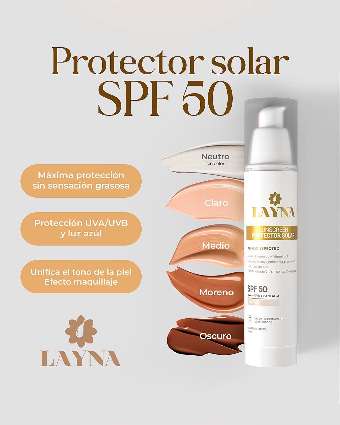 Protector Solar Layna SPF 50